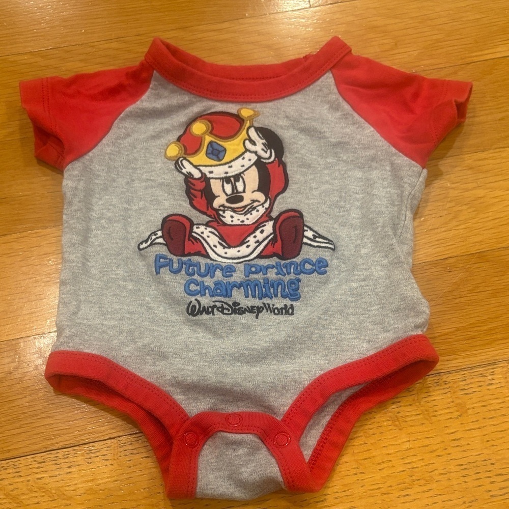 Disney Red and Gray Mickey Bodysuit